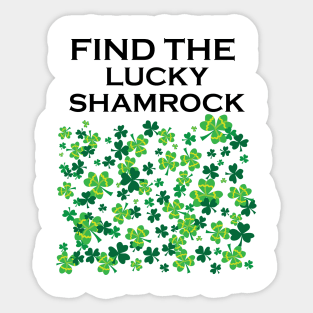 Funny game st Patrick's day fun lucky shamrock Sticker